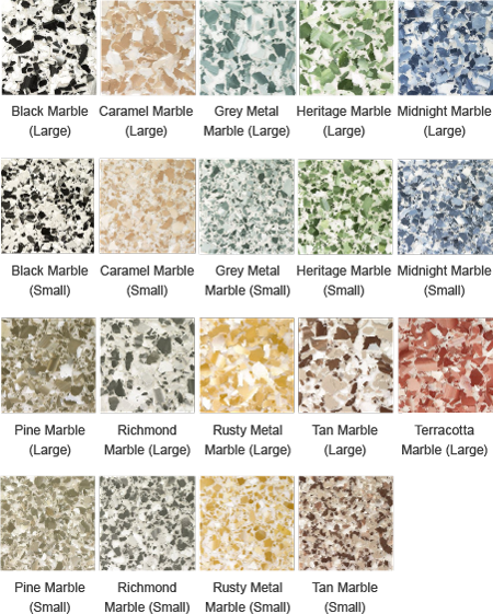 Marble Color Chart